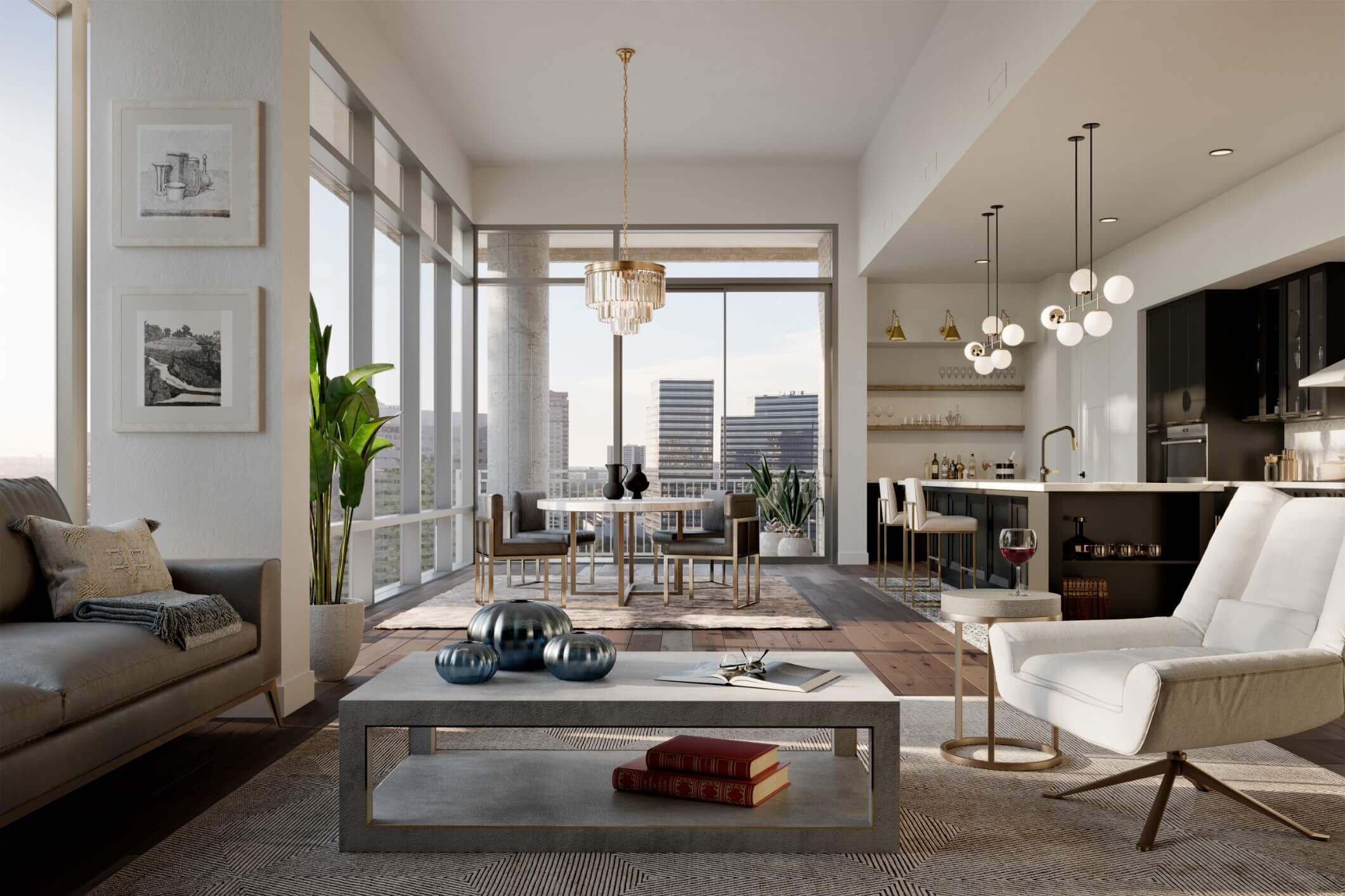 Premium finished residence with millwork and hardware from leading manufacturers