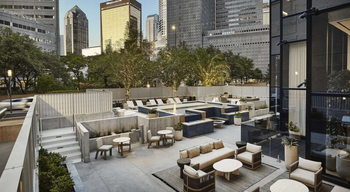 Peridot Residences outdoor terrace lounge