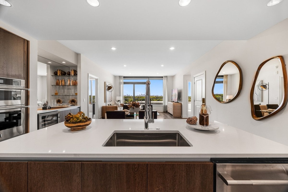 Preston Hollow kitchen cabinetry and island